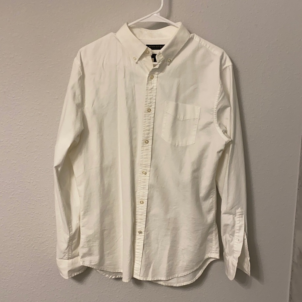 Banana republic white Oxford shirt